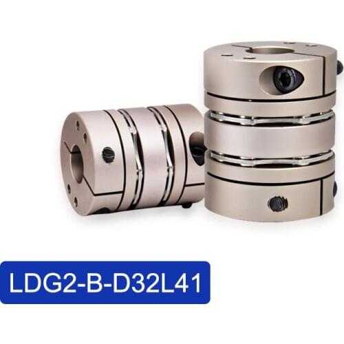 Cloweit LDG2-B-D32L41 Shaft Coupler 8 Screws High Strength Flexible Connecting Disk Coupling for Motor