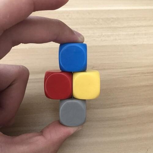 DIY 60Pcs/Lot 22mm Blank Dice Round Corner Acrylic Hexahedron Blank Dice Can Write Color Creativity Wholesale Yernea Boardgame