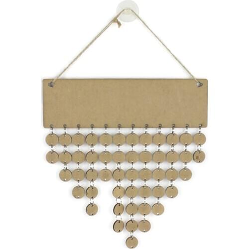 DIY Wooden Family Friends Date Mark Sign Sublimation Blanks Calendar Board Decor