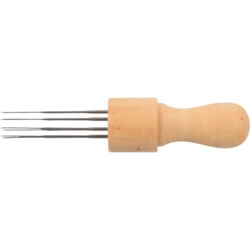 DIY Felting Needle with Eight Needles tool Craft Wool Felt Stitch Punch Tool with Solid wood handle Felting more efficient