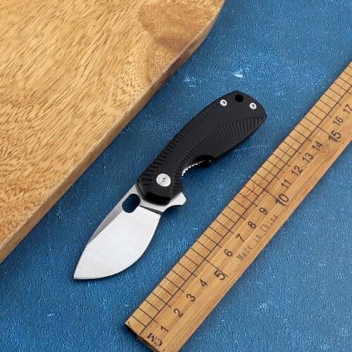 Pocket outdoor M390 blade G10 handle tactical camping hunting self-defense pocket multifunctional mini folding knife sharp EDC t
