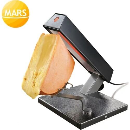 Commercial 1/4 Raclette Cheese Melter Roasting Heating Butter Melter Cheese Shredded Hot Melt Machine Electric Cheese Grill 220v