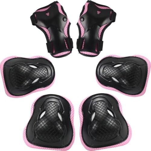 6pcs/set Skating Protective Gear Set for Adult Kids Men Women Elbow Pads Bicycle Skateboard Ice Skate Roller Bike Knee Protector