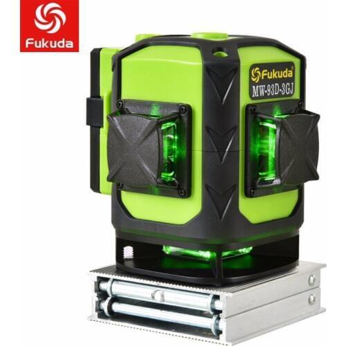 Fukuda Laser Level 16/12 lines green line 3D Self-Leveling 360 Horizontal And Vertical Super Powerful Laser level green Beam