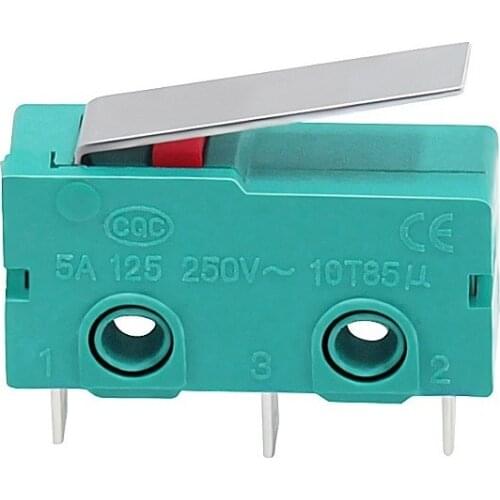 MEGA 5pcs/lot KW4-3Z-3 Micro Limit Switch DC 5A 250V-10T85μFor 3D Printer 3Pin 3Prongs N/O N/C KW4 Direct 3D Printer Parts