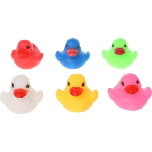 LED Flashing Light Rubber Floating Duck Bathtub Shower Toy For Kids Children R7RB