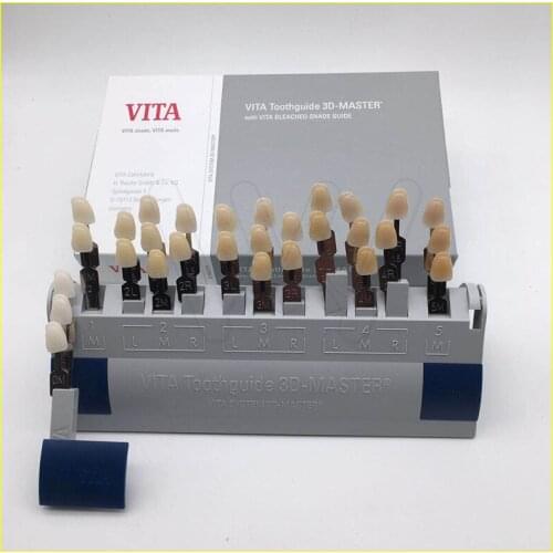 3D Tooth shade Guide 29 Colors with Bleached Porcelain Shades for Teeth Whitening Treatments Free Shipping