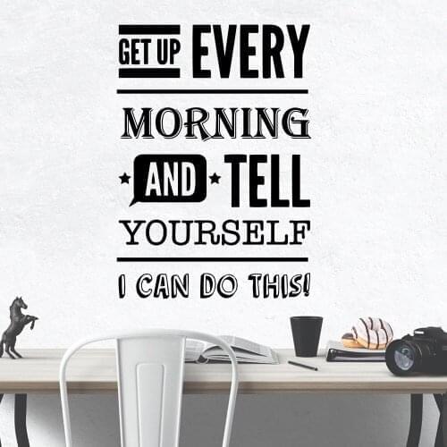 Diy sentence Home Decor Vinyl Wall Stickers for Living Room Company School Office Decoration Mural Poster