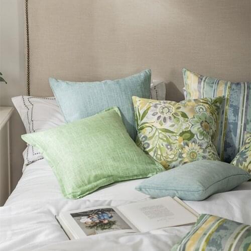 45X30/45X45CM simple retro geen style cushion cover pillowcase decorative floral pattern pillow cover