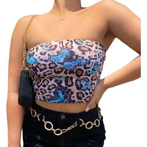 New fashion ladies sexy vest crop off-the-shoulder tube top blouse clubhouse party summer women crop partywear