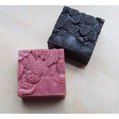 New Arrival Silicone Mold Lotus Leaf and Lotus Handmade Soap Mold Fondant Silicon for Cake Decorations Aroma Stone Moulds PRZY