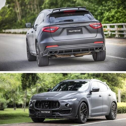 Suitable for Levante Maserati Modified Paktechz Carbon Fiber Front Side Skirt and Rear Lip Tail