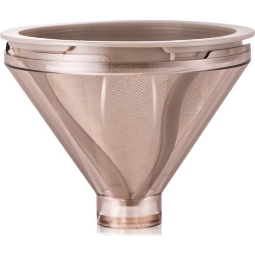 Coffee Immersion Dripper Food Grade Stainless Steel Clever Coffee Dripper Filter Free Reusable for Travel or Home Use