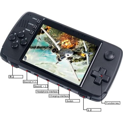 Handheld Portable Gamepad Console 3.5 Inch IPS Screen Retro Video Game Machine for Game Player Toys Gift