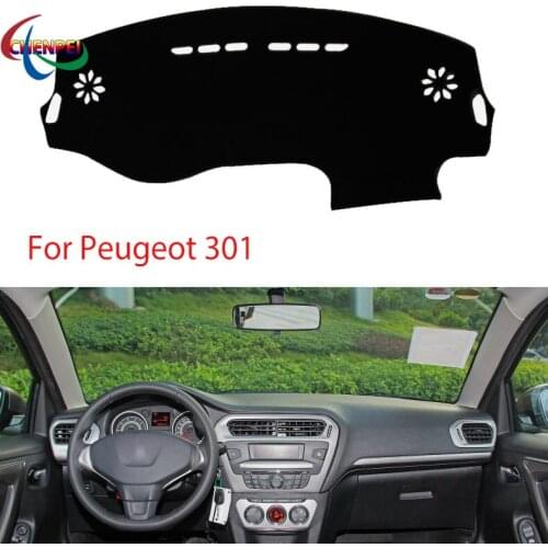 Car Anti-Slip Mat Dashboard Cover Pad Sunshade Avoid Light Pad Anti-UV Carpets Mat For Peugeot 301 Interior Accessories