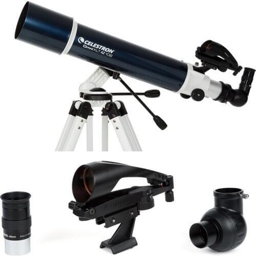 CELESTRON OMNI 102AZ Refractor TELESCOPE XLT Coated Optics StarPointer Pro Red LED Finderscope Spotting Scopes