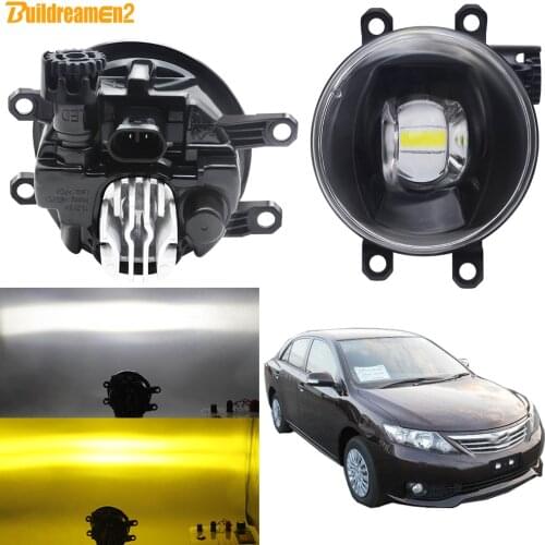 Fog Light Assembly For Toyota Allion 2/ii 2007 2008 2009 2010 Car 30W Front Bumper LED Lens Fog Lamp Daytime Running Light 12V