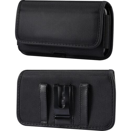 Universal Waist Bag Vertical case Oxford cloth nylon fabric wearing belt mobile phone pocket for Samsung Xiaomi Huawei iphone