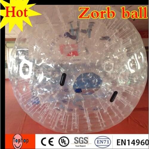 2016 high quality colorful football inflatable body zorb ball rental dia 3.3m 1.0mm PVC