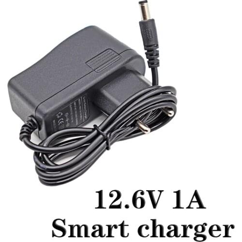 12.6V 1A 3A lithium battery pack 12V 3S lithium ion polymer DC 5.5*2.1MM electric bicycle battery charger AC110V-220V US/EU/AU