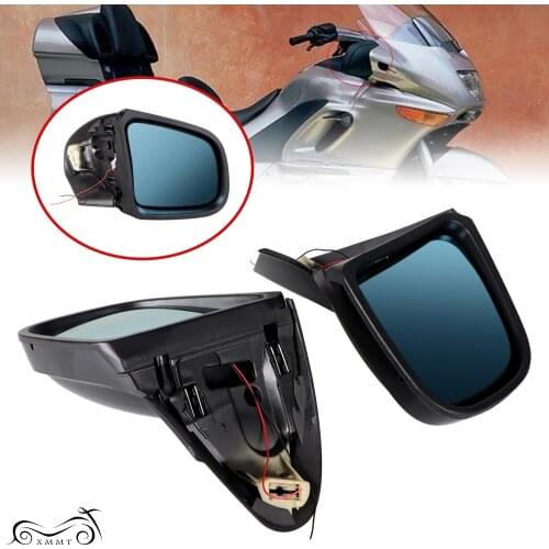 2Pcs Black Motorcycle Part Side Rearview Mirror Turn Signal For BMW K1200 K1200M K1200LT 1999-2008 ABS