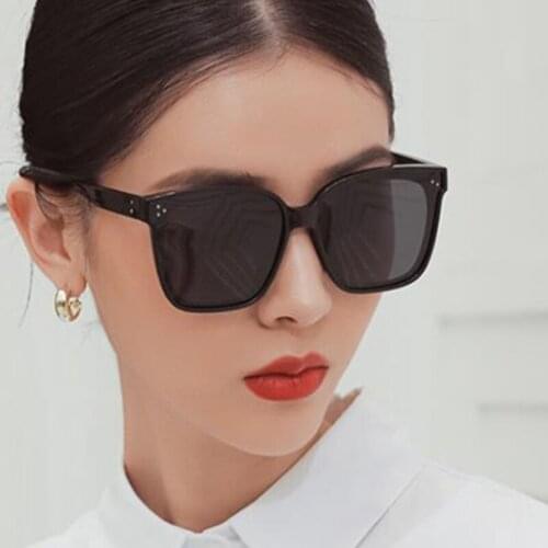 2021 Polarized Sunglasses Women Driving Shades Large Square Male Sun Glasses Retro Luxury Designer Korean Celebrities Eyewear
