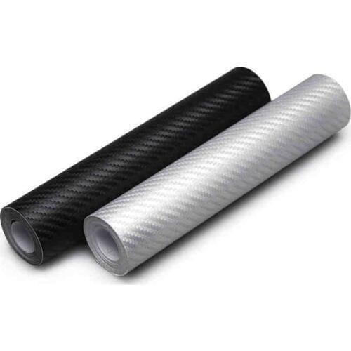 3D Carbon Fiber Vinyl Car Wrapping Foil Carbon Fiber Car Decoration Sticker black white red car styling