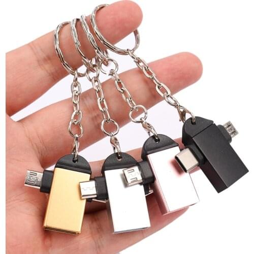 For Android Type-C 2-in-1 OTG Adapter Otg Type C Cable For Xiaomi Tablet Hard Disk Drive Flash Disk USB Mouse Converters