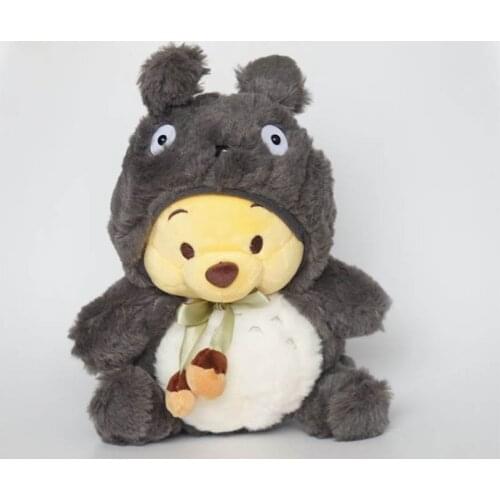 Anime Plush Doll Chubby Pooh Bear Cosplay Totoro Stuffed Plush Toys Kawaii Winnie the Pooh Plush Dolls Gifts for Children Kids