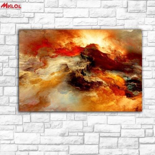 Large Wall Art,unreal clouds,Restaurant study Bedroom Decor Wall oil Painting Print Nice wall picture for living room no frame 8