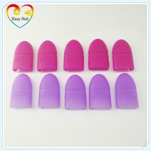 EasyNail 5Pcs/set Nail Art Soak Off Polish Remove Rubber Finger Cap Reusable Gel Varnish Acrylic Tips Easy Cleaning Removal Wrap
