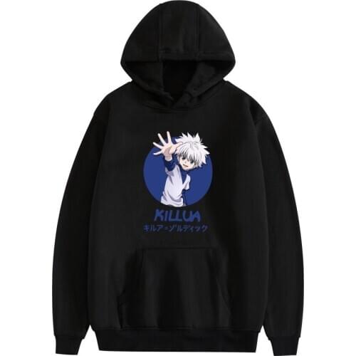 Killua Hunter Hoodie Solid Color Hoodie Wear Couples Sweatshirt Long Sleeve Student Autumn Casual Hooded Street Wear