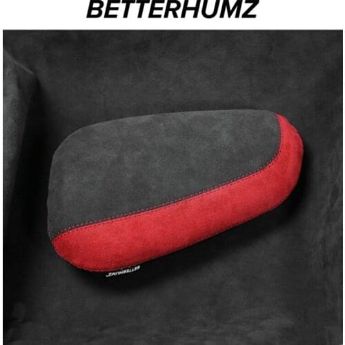 BETTERHUMZ Alcantara Leather Knee Pad For Car Interior Pillow Universal Car Seat Thigh Support For Honda CRV URV Accord Civic