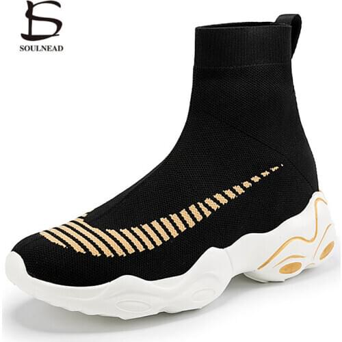 Socks Shoes Women Running Couple Sneakers Men Size 45 Thick Bottom Sock Boots Female Male Outdoor Fashion Casual Sports Shoes
