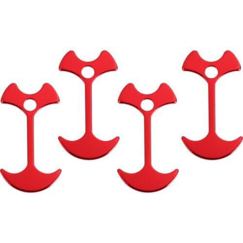 4PCS/Pack Deck Floor Nail Tent Peg Accessories Outdoor Party Camping Wind Rope Anchor Hook Tent Rope Hook 2 Colors