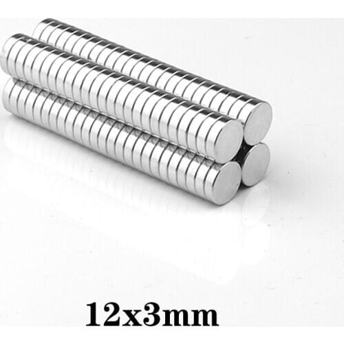 10~200PCS 12x3 mm Rare Earth Neodymium Magnets 12mm x 3mm Super Powerful Strong Magnetic Magnets 12x3mm Round Diameter 12*3 mm