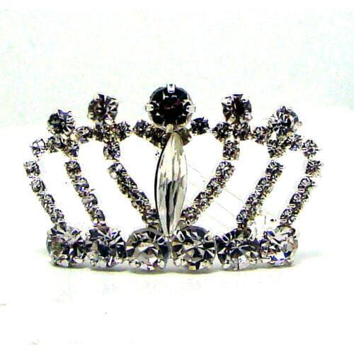 Fashion rhinestone tiara crown charm pets hair decoration clip or girls hairwear jewelry accessories 6pcs x
