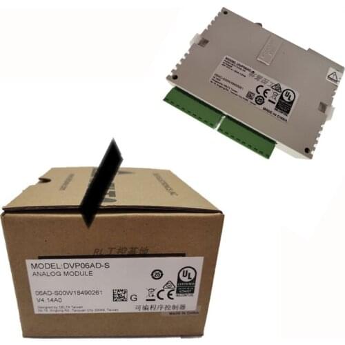 New Original DVP06AD-S PLC 6AI Module