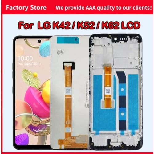 Original 10-Touch AAA Quality LCD For LG K42 K52 K62 LCD Display Screen Replacement For LG LMK525H LMK420 520 LM-K420 520
