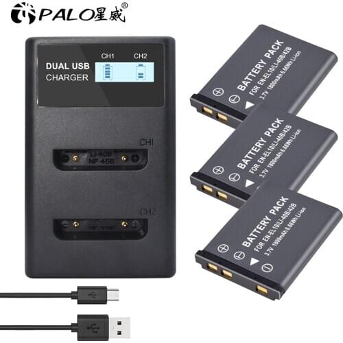 PALO 3.7V EN-EL10 EN EL10 LI-42B Li-40B LI42B 40B Camera Battery for Nikon OLYMPUS U700 U710 FE230 FE340 FE290 FE3