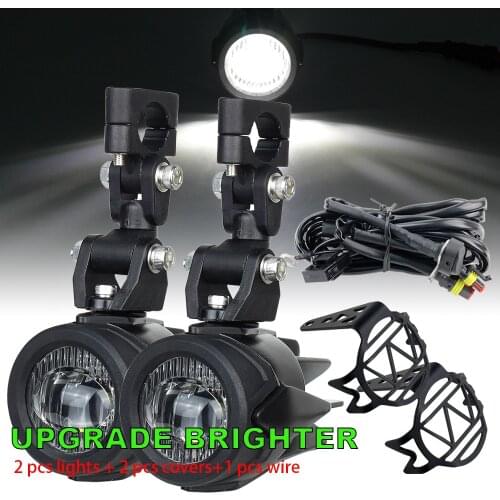 Motorcycle 6000K Headlight LED Auxiliary Fog Light Moto Driving car Fog Spot Head Light Lamp for for BMW R 1200 GS Adventure LC