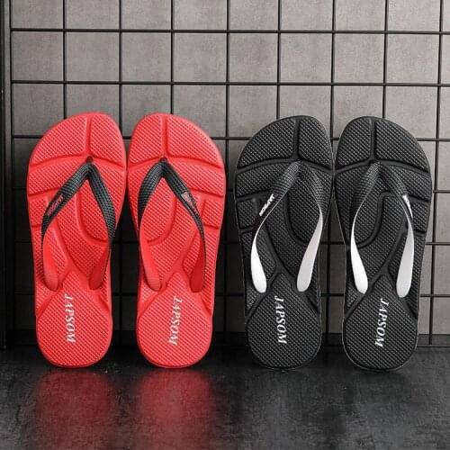 Hot Fashion Red Summer Flip Flops For Men Massage Slippers Big Size 46 Indoor Home Soft Slippers Men Beach Slides сланцы мужские