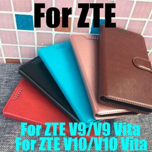 Luxury Leather Case for ZTE Blade V9 V 9 Vita A530 A606 Luxury Flip Cover for ZTE Blade V10 V 10 Vita Fashion Phone Bags & Cases