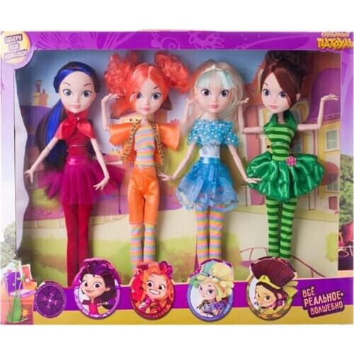Russian Cartoon Fairy Fantasy Patrol Doll Fashion Unisex Doll Plastic DIY Cloth Model Toys