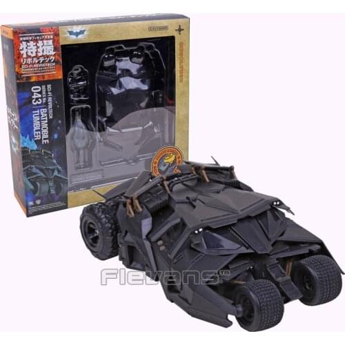 SCI-FI Revoltech Series NO.043 Bruce Wayne Batmobile Tumbler PVC Action Figure Collectible Model Toy