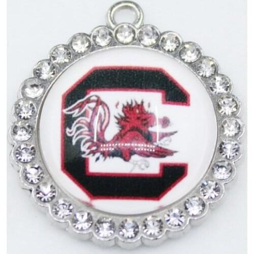 The University of South Carolina Football Team Dangle Charms Sports Hanging Charm DIY Bracelet Necklace Pendants Jewelry