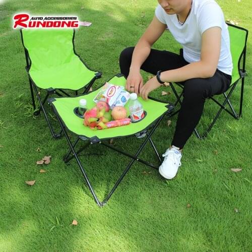 Car driving outdoor folding tables and chairs sets of beach set of portable folding chairs and stools-3825