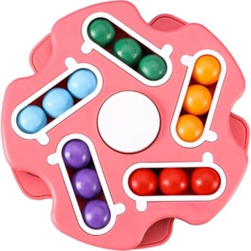 Y1QF 1Set Kid’s Gyro Cube Gyroscope for Activity Centers Mini Cube Puzzle Stimulation Interactive Montessori Activity Bean