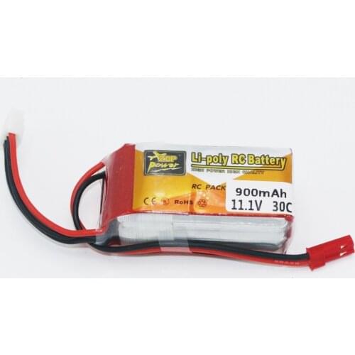 ZOP Power RC LiPo Battery 3S 11.1V 900mAh 30C Max 60C JST Plug For RC Quadcopter Drone Helicopter Car Airplane