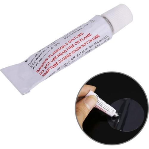 1Pcs Glue Swimming PVC Adhesive With 2 Circular Patch Inflatable Repair Glue Tube Patch Kit For Boat Pool Yoga Ball Swim Ring